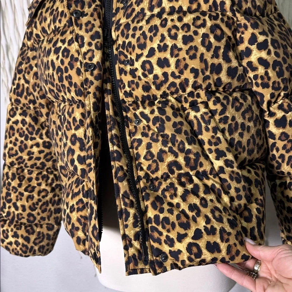 Veronica Beard Casper Leopard Print Puffer Jacket in Size Small - Picture 7 of 16
